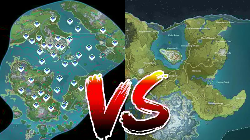 Genshin's Fontaine region is much smaller than Mondstadt.