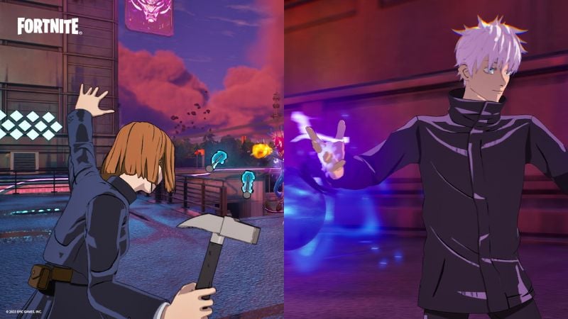 Fortnite Straw Doll Technique and Hollow Purple