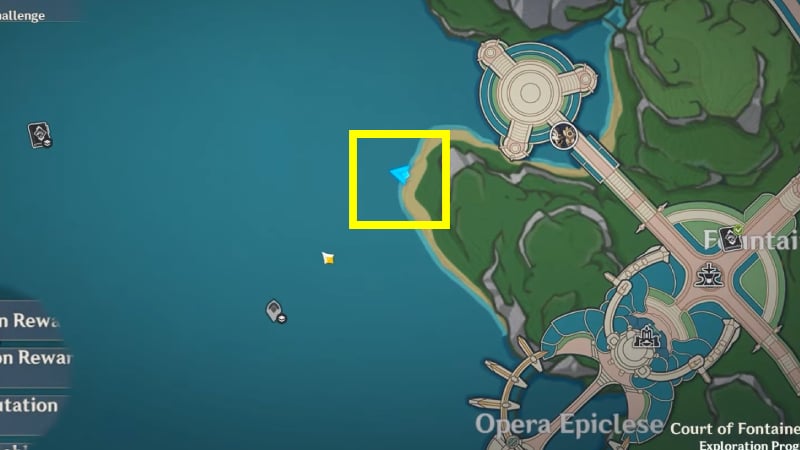 Fountain of Lucine Western Shoal