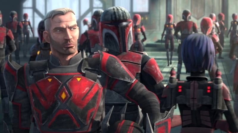 Gar Saxon in the last season of Star Wars: The Clone Wars