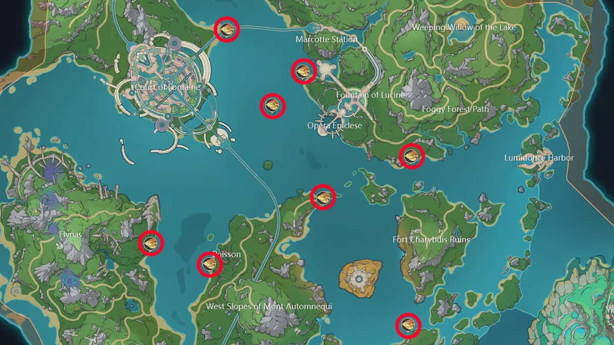 Blazing Heartfeather Bass locations.