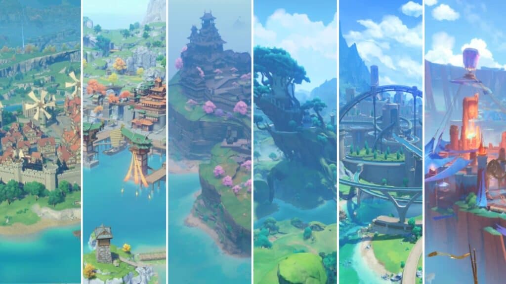 All Genshin Impact Regions So Far, Ranked Genshin Impact Region ranked