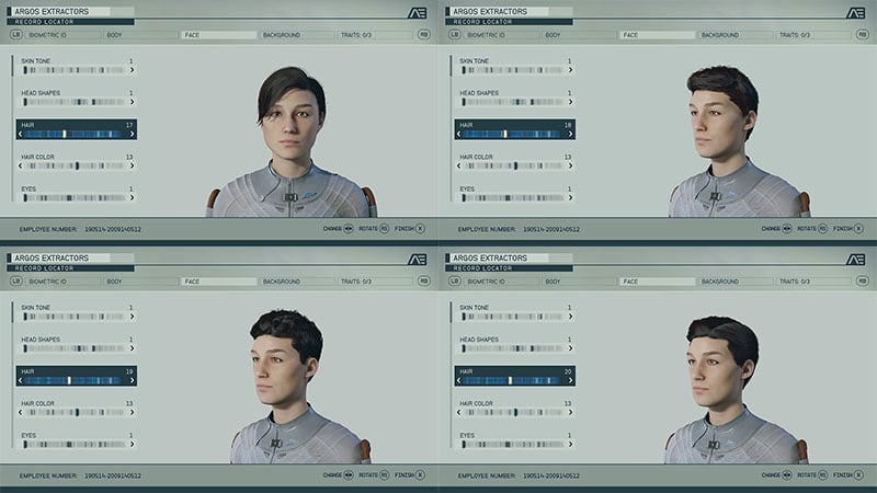Starfield Hairstyles 17-20