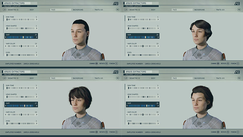 Starfield Hairstyles 25-28