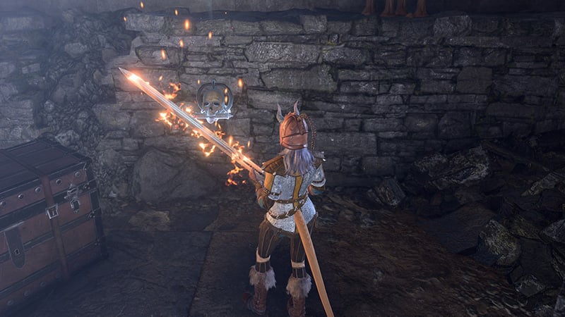 Overgrown Ruins Locked Door Lever