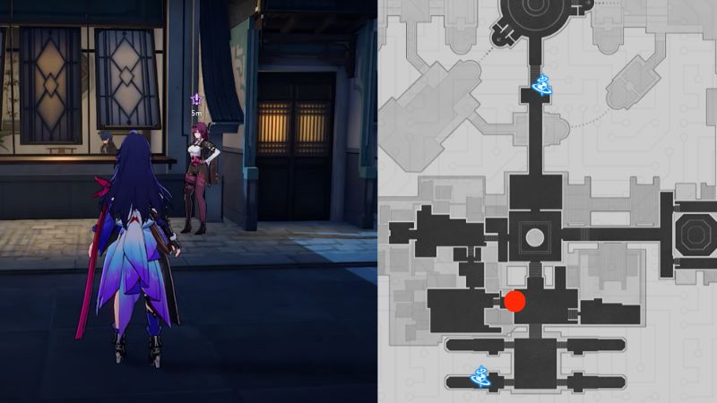 Honkai Star Rail Kafka Companion Quest Map Location