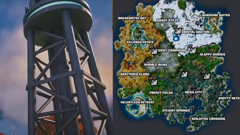 Fortnite Forecast Tower Locations