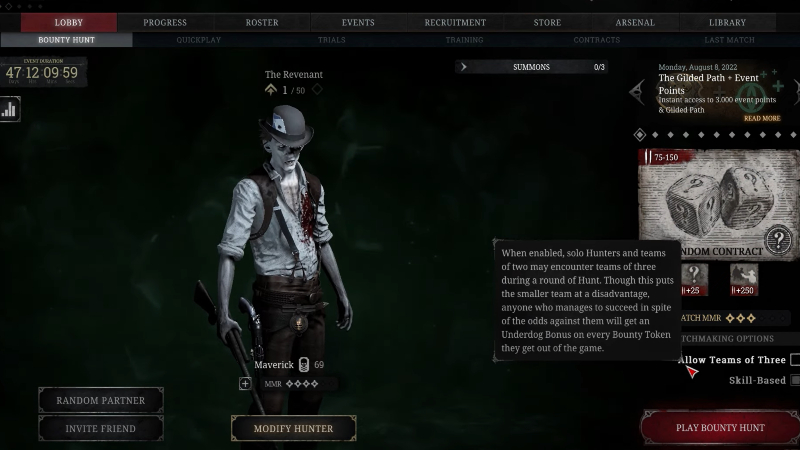 Hunt Showdown play solo