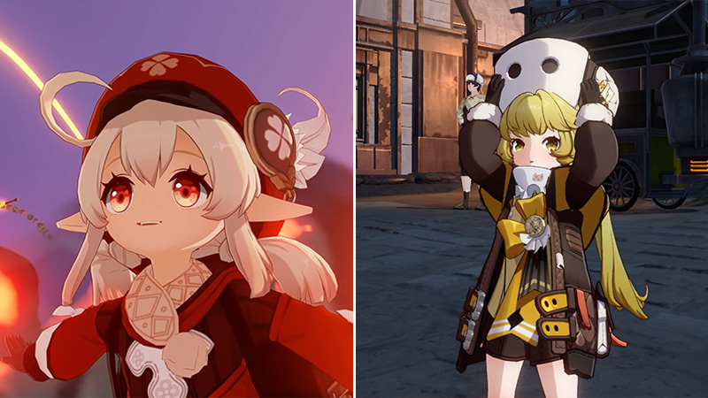 Klee and Hook are both flame wielding child characters in Genshin and Honkai.