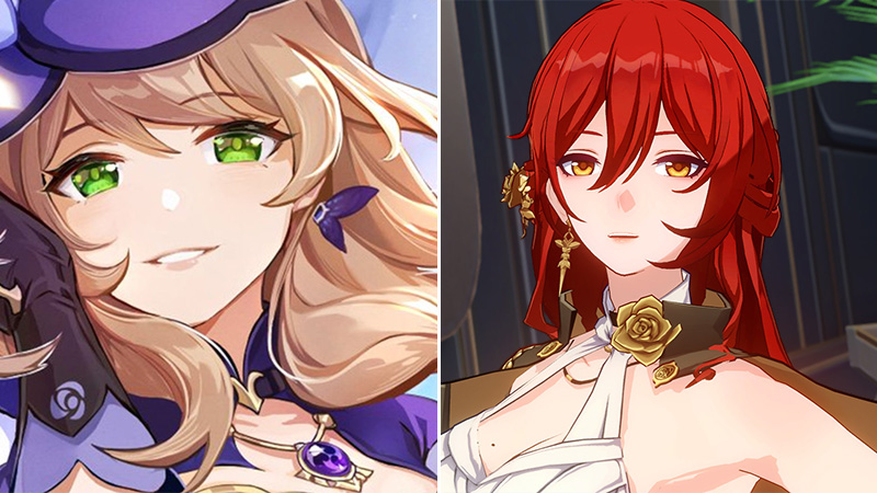 Lisa and Himeko are both AoE damage characters in both Honkai and Genshin.