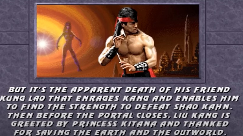 Mortal Kombat 3 Liu Kang Ending