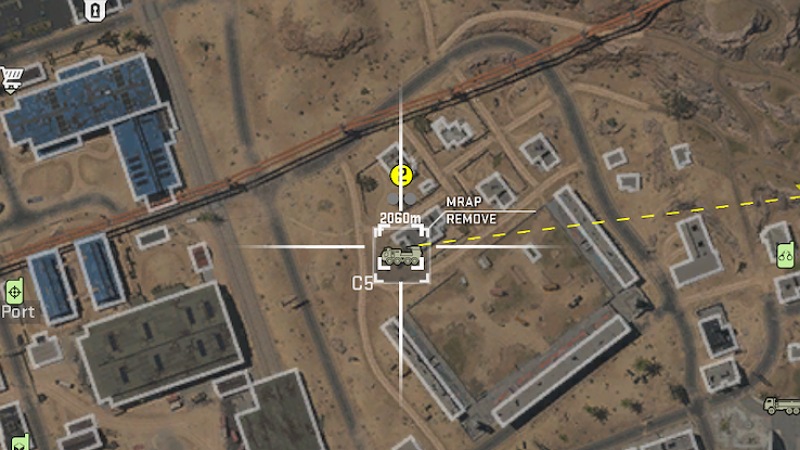 MRAP Vehicle DMZ map location