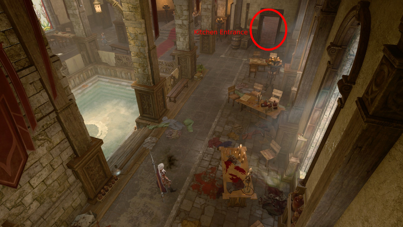 Open Hand Temple Kitchen Door