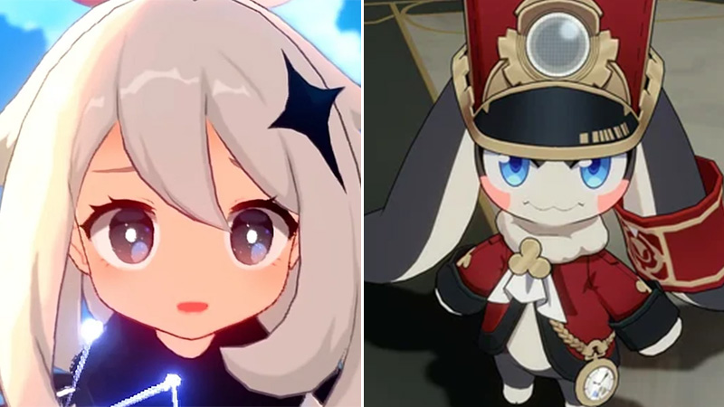 Paimon and Pom-Pom are two very similar Honkai and Genshin characters.