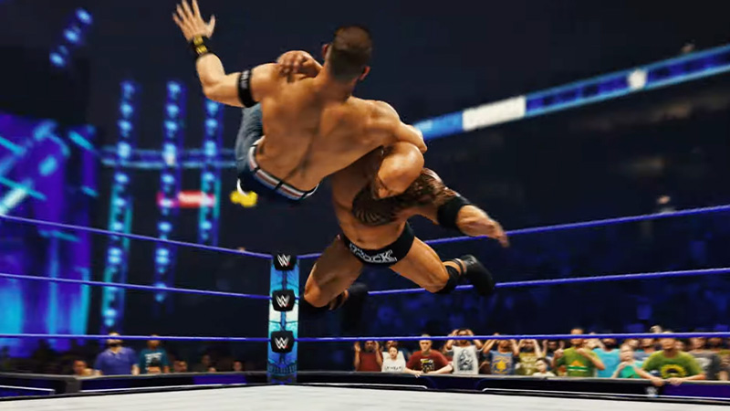 Patch Notes for the WWE 2K23 1.17 Update - John Cena and The Rock wrestling