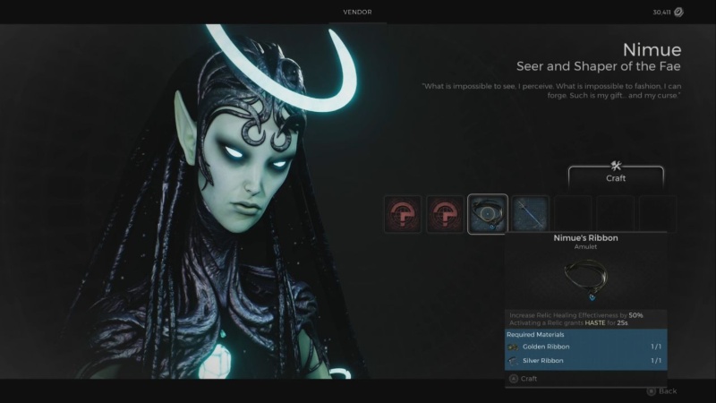 Remnant 2 Nimue's Ribbon Amulet