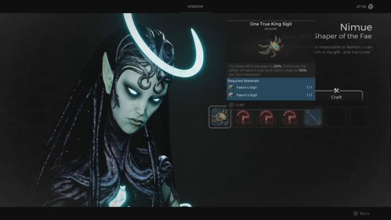 Remnant 2 One True King Sigil Amulet