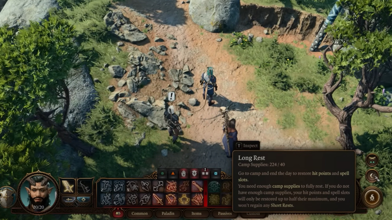 Restore Health Baldur's Gate