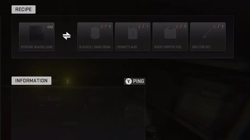 How to Unlock Serpentine Camo in DMZ with Blackcell Hand Cream Skeleton Key and Chemist's Acid