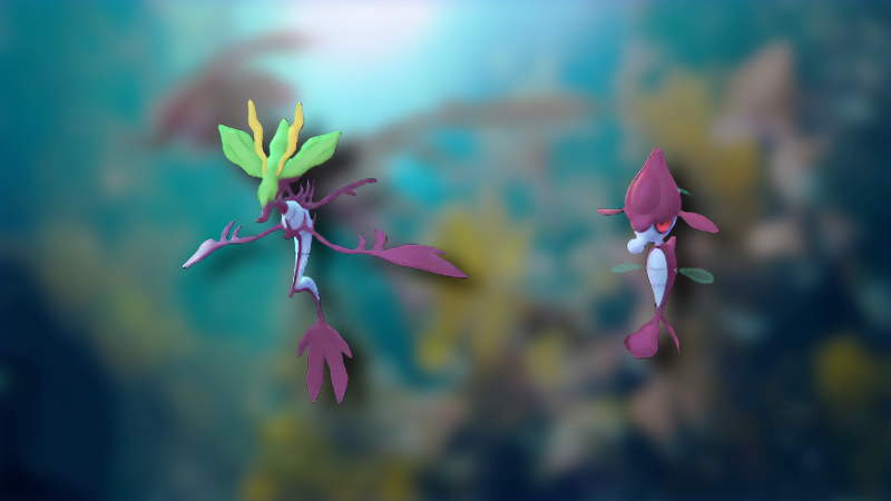 Shiny Skrelp and Dragalge in Pokemon Go