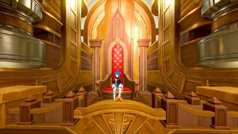 Sitting on the throne isn't an Easter Egg, but it's fun!