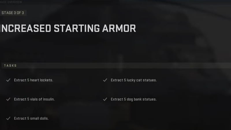 Starting Armor Upgrade in DMZ Season 5