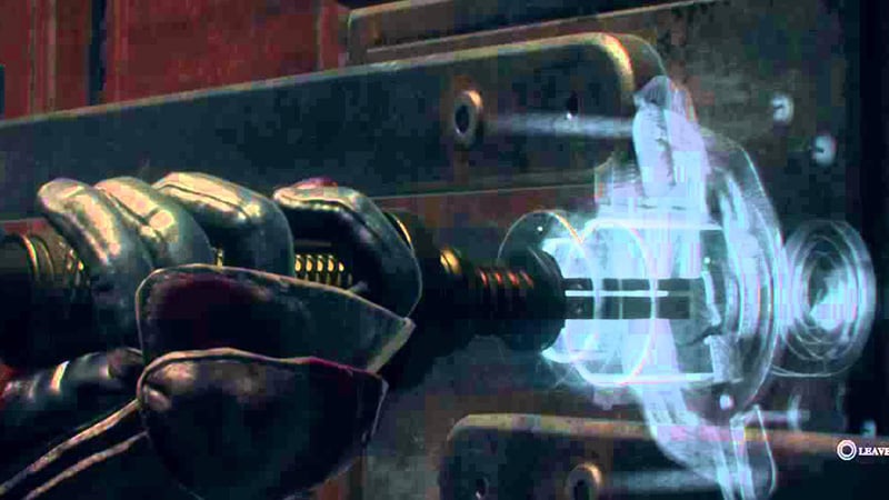 The Order: 1886 is a great detail of lockpicking in games.