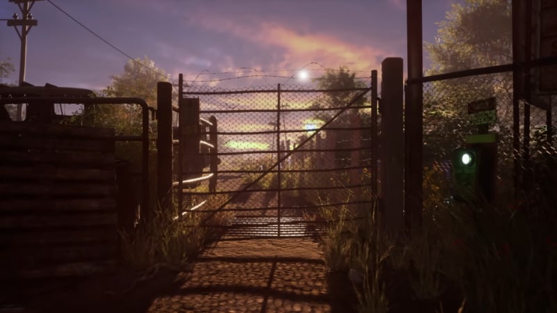 A fence from multiplayer survival horror game The Texas Chain Saw Massacre