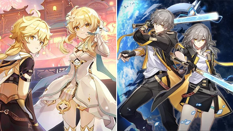 The Traveler and The Trailblazer are almost identical characters in both Honkai and Genshin.