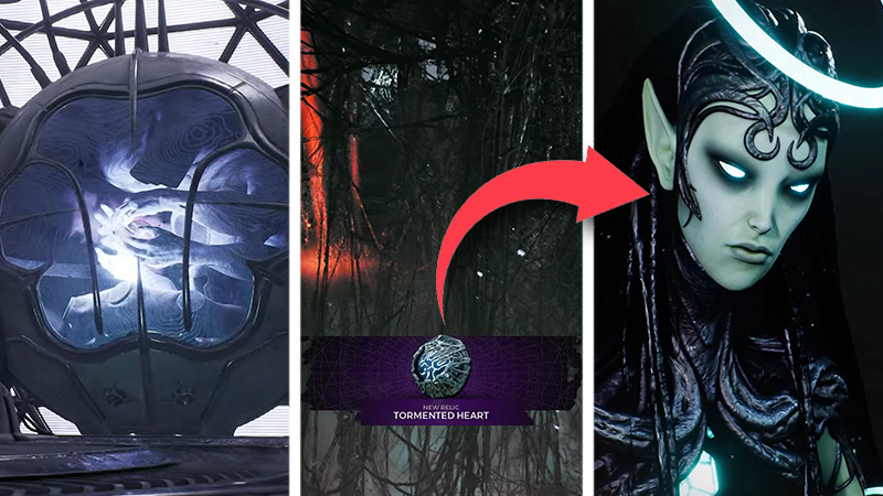 Using tormented heart in remnant 2 for nimue crafting