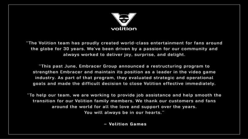 Saints Row Developer Volition Announces Full Studio Closure 