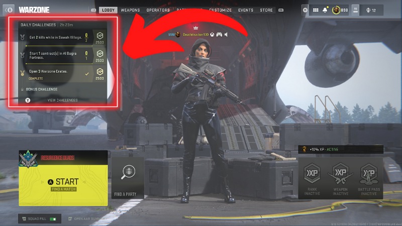 Daily Challenges - MW2 Warzone 2 Battle Pass Tokens Season 5