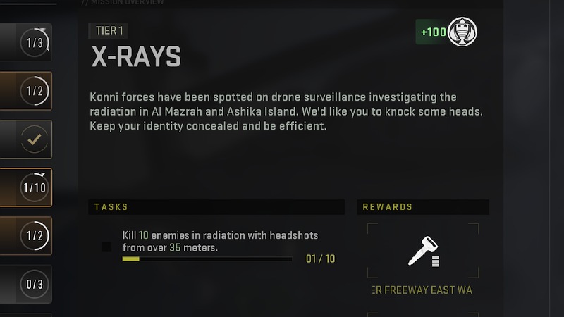 X-Rays DMZ Mission Objectives