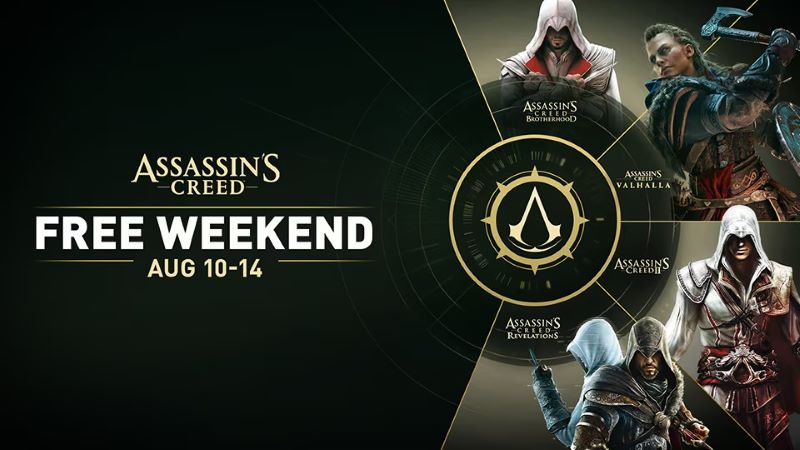 Ubisoft has announced a free-to-play weekend event for select Assassin's Creed Games