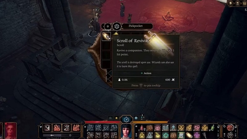 Baldur's Gate 3 Scrolls of Revivify