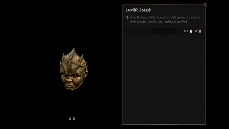 Devilfoil Masks in Baldur’s Gate 3