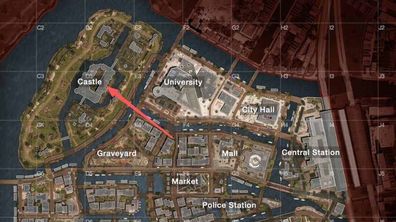 Dmz: Vondel map - Castle location