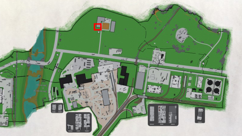 Customs map with highlighted area for Terragroup Trail part 9