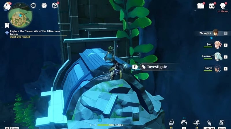 Genshin Impact Ancient Key in Aqueious Tidemarks Quest