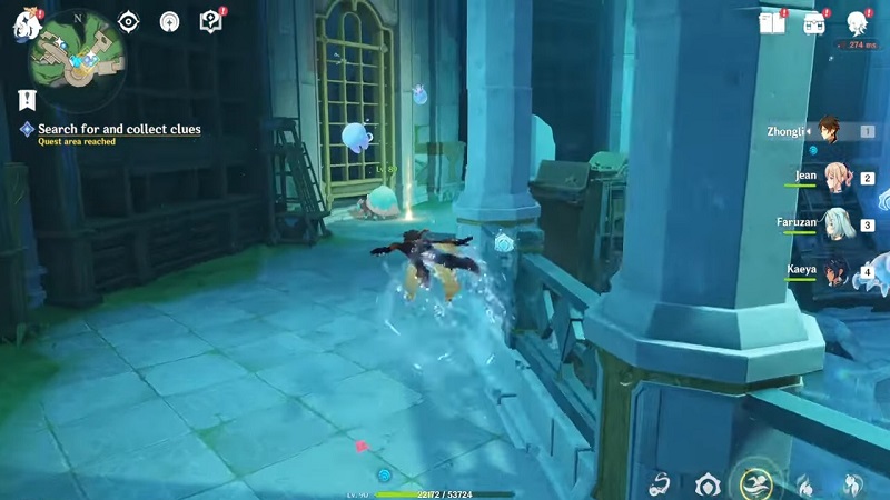 Genshin Impact Aqueious Tidemarks Door on the Left Side