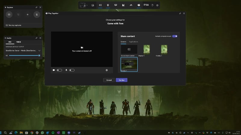 microsoft teams on xbox game bar