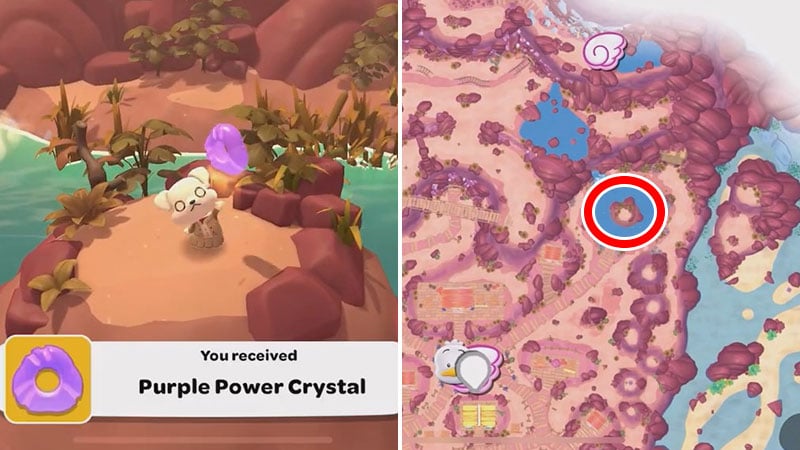 Purple Power Crystal Locations in Hello Kitty Island Adventure