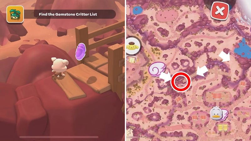 Purple Power Crystal Locations in Hello Kitty Island Adventure