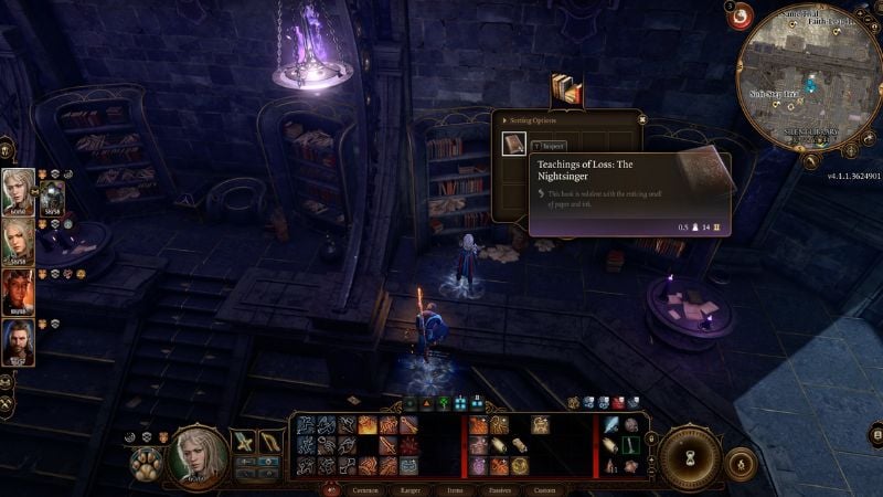 BG3: Teachings of Loss The Nightsinger: What can silence the Nightsong