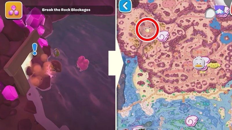 Hello Kitty Island Adventure: Sakura Tree and Flowers Location