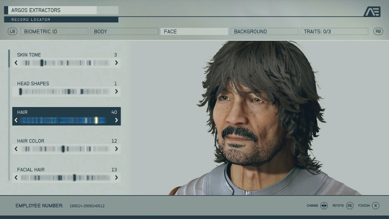 Starfield character creation