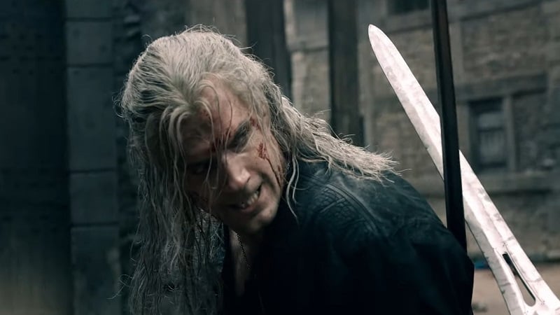 Henry Cavill's Geralt of Rivia in Butcher of Blaviken Scene