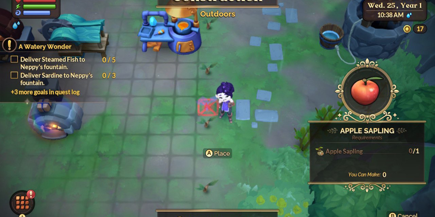 Planting a Tree in Fae Farm