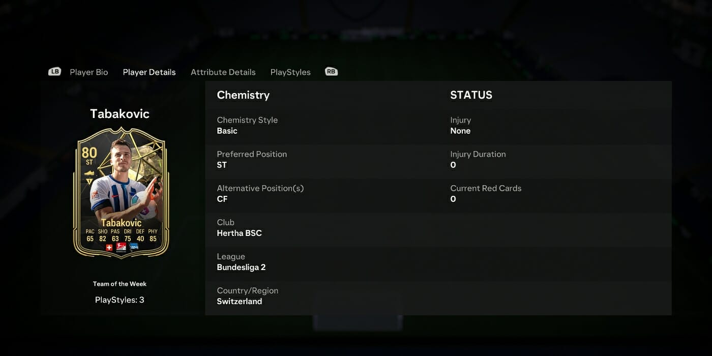 FC 24 Ultimate Team Chemistry