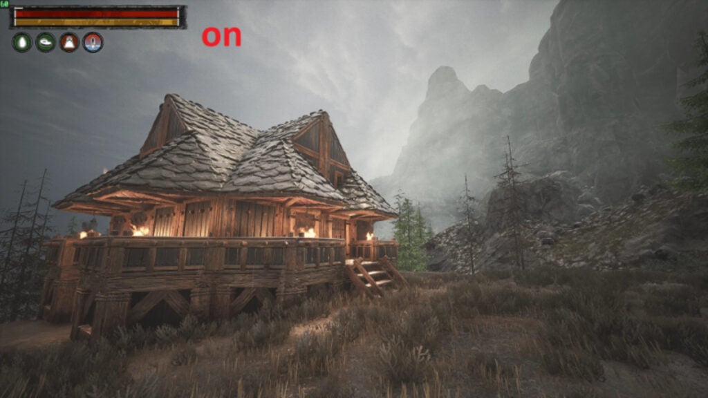 A misty mountain environment using Natural Reshade